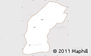 Classic Style Simple Map of Dano, cropped outside