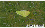Satellite 3D Map of Dissin, darken