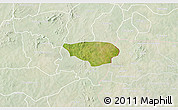 Satellite 3D Map of Dissin, lighten