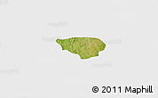 Satellite 3D Map of Dissin, single color outside
