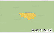 Savanna Style 3D Map of Dissin, single color outside