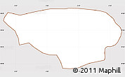 Classic Style Simple Map of Dissin, cropped outside
