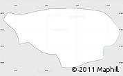 Silver Style Simple Map of Dissin, single color outside