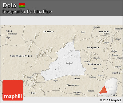 Classic Style 3D Map of Dolo