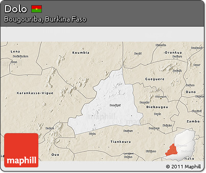 Classic Style 3D Map of Dolo