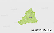 Physical 3D Map of Dolo, single color outside
