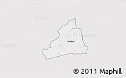 Silver Style 3D Map of Dolo, single color outside
