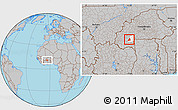 Gray Location Map of Dolo, highlighted parent region