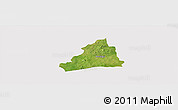 Satellite Panoramic Map of Dolo, cropped outside