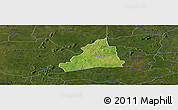 Satellite Panoramic Map of Dolo, darken