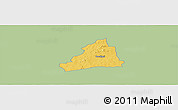 Savanna Style Panoramic Map of Dolo, single color outside