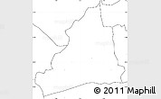 Blank Simple Map of Dolo, no labels