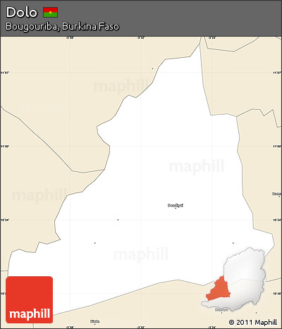 Classic Style Simple Map of Dolo