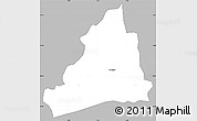 Gray Simple Map of Dolo, single color outside