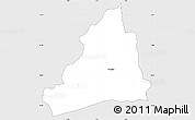 Silver Style Simple Map of Dolo, single color outside