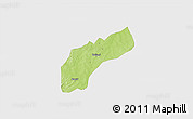 Physical 3D Map of Founzan, single color outside