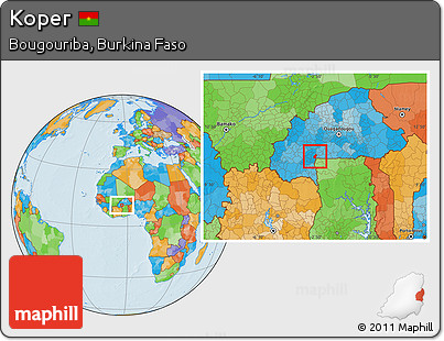 Political Location Map of Koper