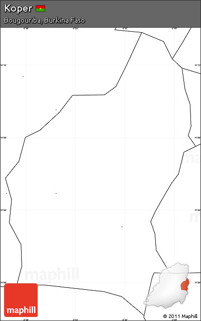Blank Simple Map of Koper
