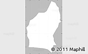 Gray Simple Map of Koper, single color outside