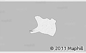 Gray 3D Map of Koti, single color outside