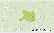 Physical 3D Map of Koti, lighten