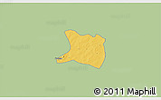 Savanna Style 3D Map of Koti, single color outside