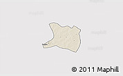 Shaded Relief 3D Map of Koti, single color outside