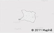 Silver Style 3D Map of Koti, single color outside
