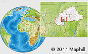 Physical Location Map of Koti, highlighted country, highlighted parent region