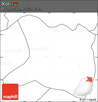 Blank Simple Map of Koti, no labels