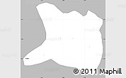 Gray Simple Map of Koti, single color outside