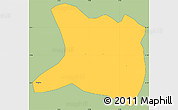 Savanna Style Simple Map of Koti, single color outside
