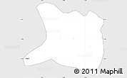 Silver Style Simple Map of Koti, single color outside