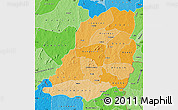 Political Shades Map of Bougouriba