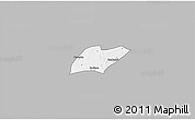 Gray 3D Map of Oronkua, single color outside