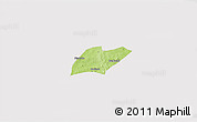 Physical 3D Map of Oronkua, cropped outside