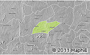 Physical 3D Map of Oronkua, desaturated