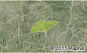 Satellite 3D Map of Oronkua, semi-desaturated