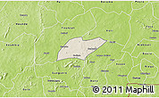 Shaded Relief 3D Map of Oronkua, physical outside
