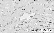 Silver Style 3D Map of Oronkua