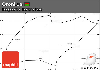 Blank Simple Map of Oronkua