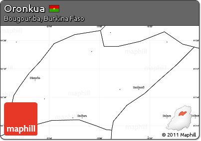 Blank Simple Map of Oronkua