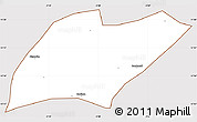 Classic Style Simple Map of Oronkua, cropped outside