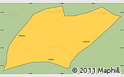 Savanna Style Simple Map of Oronkua, cropped outside