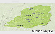 Physical Panoramic Map of Bougouriba, lighten