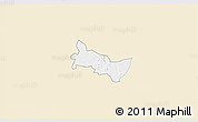 Classic Style 3D Map of Zambo, single color outside