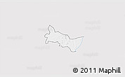 Silver Style 3D Map of Zambo, single color outside
