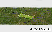 Satellite Panoramic Map of Zambo, darken