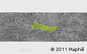 Satellite Panoramic Map of Zambo, desaturated