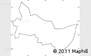 Blank Simple Map of Zambo, cropped outside, no labels